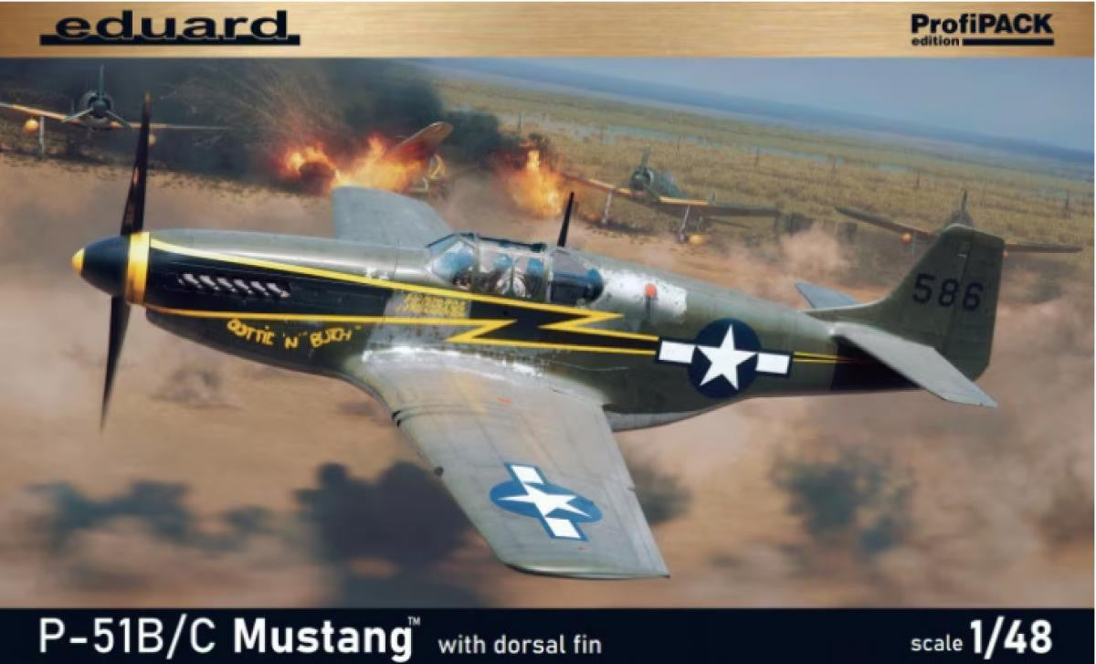 Eduard 1/48 P-51B/C Mustang Dorsal Fin ProfiPack 82108